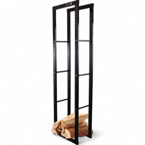 Bituxx Stojak na Drewno Kominkowe Stalowy Nowoczesny Design 150 cm Duża Pojemność