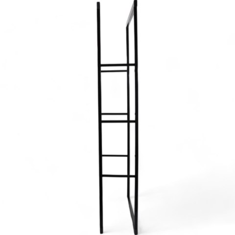 Bituxx Stojak na Drewno Kominkowe Stalowy Smukły Design 150cm