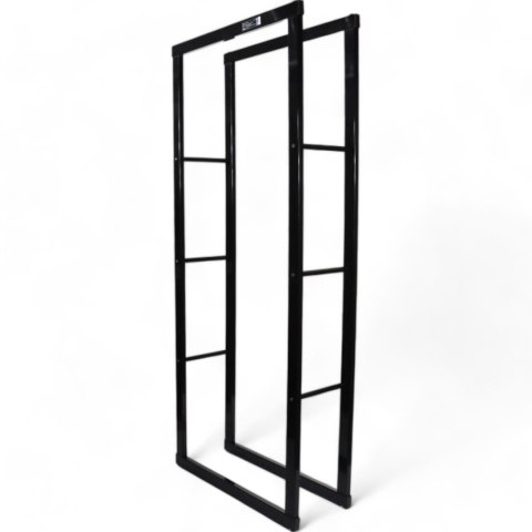 Bituxx Stojak na Drewno Kominkowe Stalowy Smukły Design 150cm