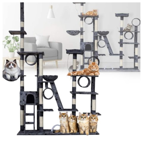 E-hurtownia DRAPAK DLA KOTA XXL DUŻY 255cm WIELKI DOMEK HAMAK TUBA CZARNY