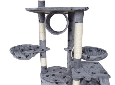 E-hurtownia DRAPAK DLA KOTA XXL DUŻY 255cm WIEŻA HAMAK TUBA DOMEK JASNY SZARY W ŁAPKI