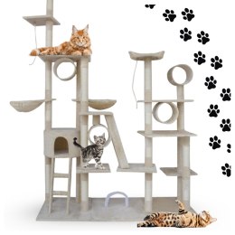 E-hurtownia DRAPAK DLA KOTA XXL DUŻY 255cm WIEŻA HAMAK TUBA DOMEK LEGOWISKO BEŻOWY