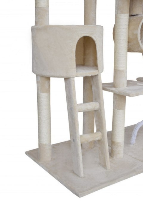 E-hurtownia DRAPAK DLA KOTA XXL DUŻY 255cm WIEŻA HAMAK TUBA DOMEK LEGOWISKO BEŻOWY