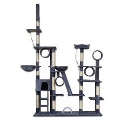 E-hurtownia DRAPAK DLA KOTA XXL DUŻY 255cm WIEŻA HAMAK TUBA DOMEK LEGOWISKO CIEMNY SZARY