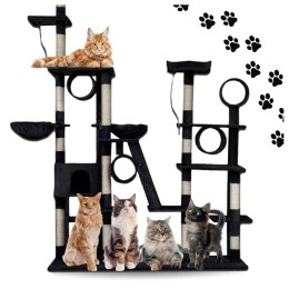 E-hurtownia DRAPAK DLA KOTA XXL DUŻY 255cm WIEŻA HAMAK TUBA DOMEK LEGOWISKO CZARNY