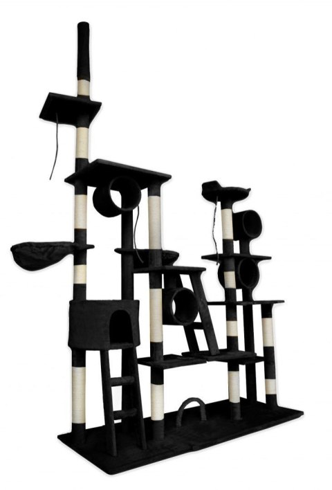 E-hurtownia DRAPAK DLA KOTA XXL DUŻY 255cm WIEŻA HAMAK TUBA DOMEK LEGOWISKO CZARNY