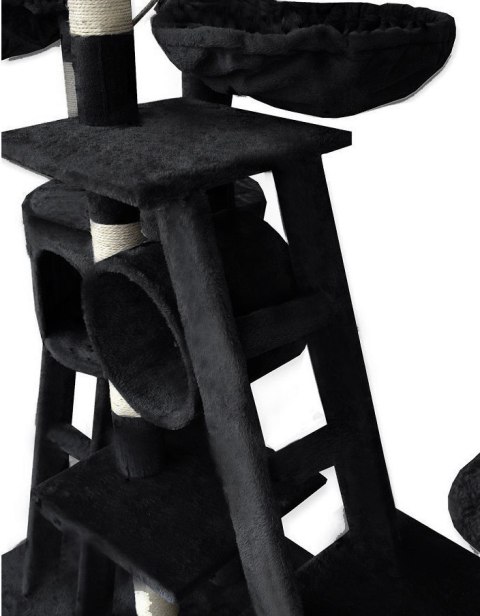 E-hurtownia DRAPAK DLA KOTA XXL DUŻY 255cm WIEŻA HAMAK TUBA DOMEK LEGOWISKO CZARNY