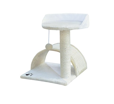 E-hurtownia DRAPAK DLA KOTA MAŁY LEGOWISKO SŁUPEK BUDKA HAMAK BEŻOWY 43 CM