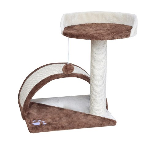 E-hurtownia DRAPAK DLA KOTA MAŁY LEGOWISKO SŁUPEK BUDKA HAMAK BRĄZOWY 43 cm