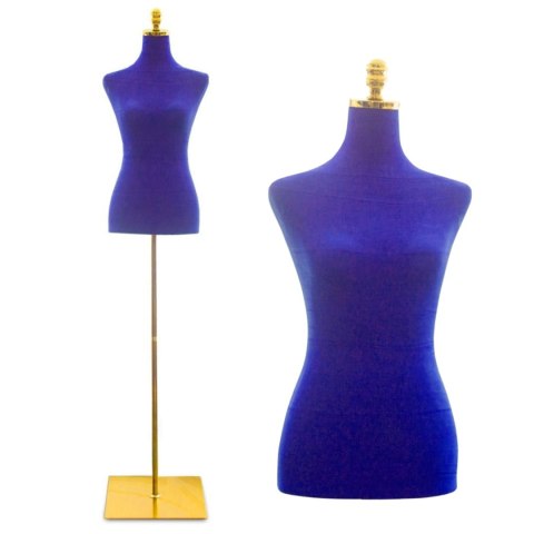 E-hurtownia Manekin Krawiecki Damski Regulowany 170-185 cm Granatowy Do Butiku Sklepu