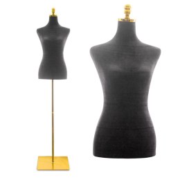 E-hurtownia Manekin krawiecki czarny regulowany 170-185 cm lekki stabilny