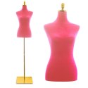 E-hurtownia Manekin krawiecki damski regulowany 170-190 cm lekki i stabilny różowy
