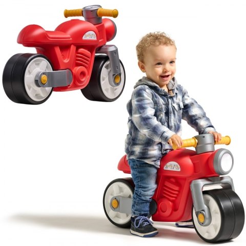 FALK FALK Jeździk Biegowy Ciche Koła Motor Prem1er Retro Czerwony 1+