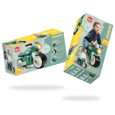 FALK FALK Jeździk Biegowy Ciche Koła Motor Prem1er Retro Zielony 12+