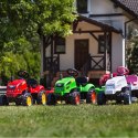 FALK FALK Traktorek X Tractor Zielony z Przyczepką Klakson od 2 Lat