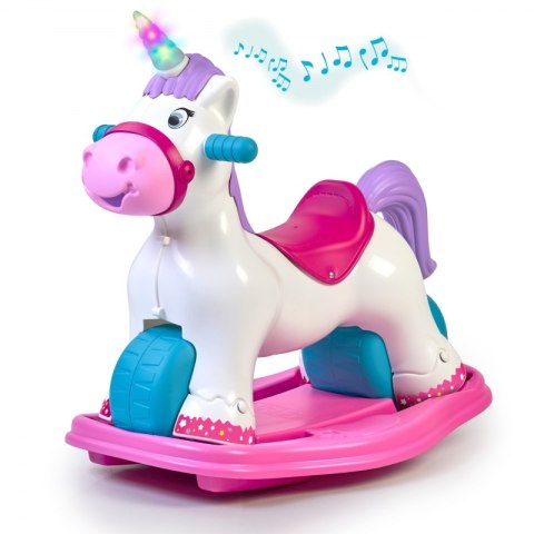 Feber FEBER Interaktywny Bujany Jednorożec 2w1 - Jeździk Biegowy