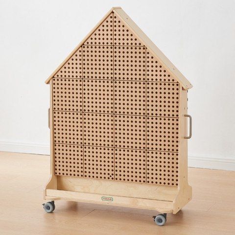 Masterkidz MASTERKIDZ Drewniana Tablica STEM Wolnostojąca XXL w Kształcie Domu + Akcesoria