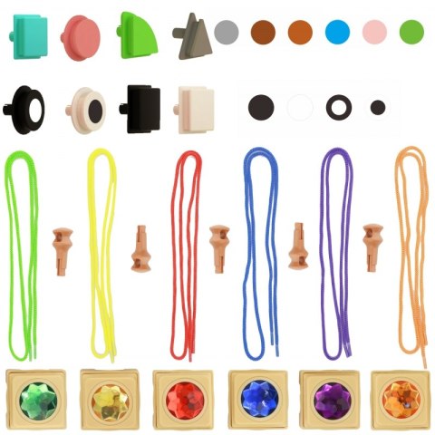 Masterkidz MASTERKIDZ Drewniana Tablica STEM Wolnostojąca XXL w Kształcie Domu + Akcesoria