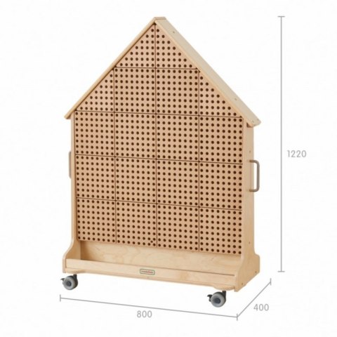 Masterkidz MASTERKIDZ Drewniana Tablica STEM Wolnostojąca XXL w Kształcie Domu + Akcesoria