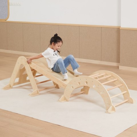 Viga Toys VIGA Drewniana Zjeżdżalnia Prosta Ścianka Wspinaczkowa