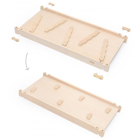 Viga Toys VIGA Drewniana Zjeżdżalnia Prosta Ścianka Wspinaczkowa