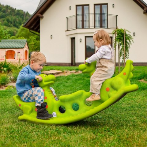 Woopie WOOPIE Bujak Wieloosobowy Dino Huśtawka Równoważna Jasno Zielony