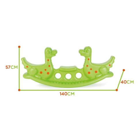 Woopie WOOPIE Bujak Wieloosobowy Dino Huśtawka Równoważna Jasno Zielony
