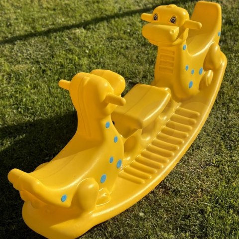 Woopie WOOPIE Bujak Wieloosobowy Dino Huśtawka Równoważna Żółta