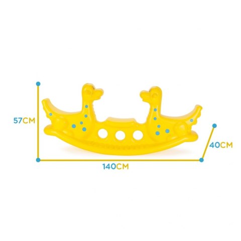 Woopie WOOPIE Bujak Wieloosobowy Dino Huśtawka Równoważna Żółta