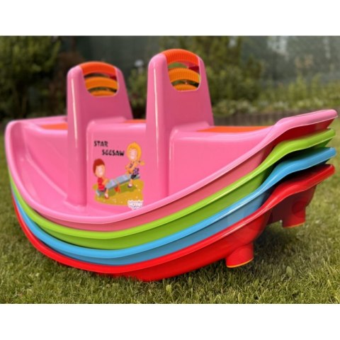 Woopie WOOPIE Bujak Wieloosobowy STAR Huśtawka Równoważna Różowa