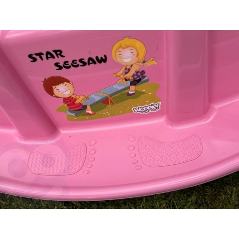 Woopie WOOPIE Bujak Wieloosobowy STAR Huśtawka Równoważna Różowa