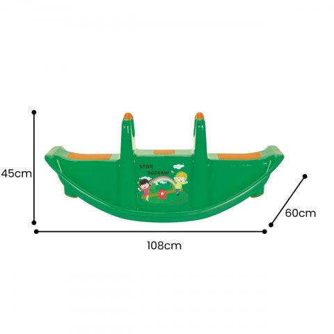 Woopie WOOPIE Bujak Wieloosobowy STAR Huśtawka Równoważna Zielona