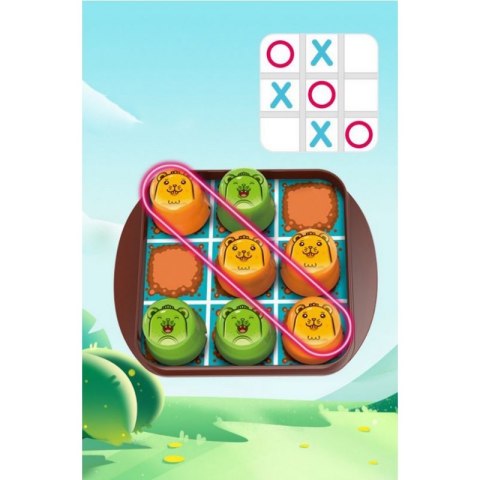 Woopie WOOPIE IQ Gra Logiczna Edukacyjno-Strategiczna 2w1 Kółko i Krzyżyk 8szt