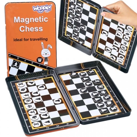 Woopie WOOPIE IQ Gra Szachy Warcaby Magnetyczne 2w1 Podróżna Kieszonkowa 5 sztuk