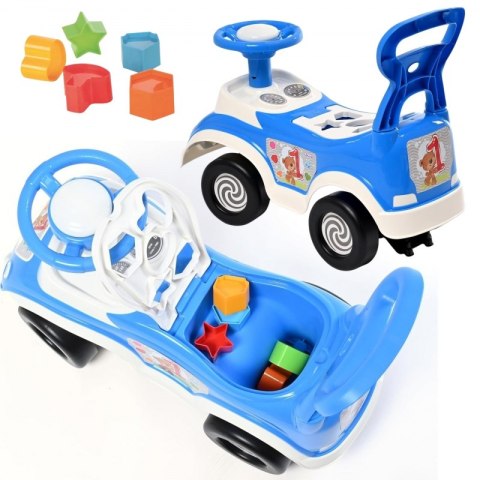 Woopie WOOPIE Jeździk 4w1 Sorter Pchacz Chodzik + Klakson Schowek