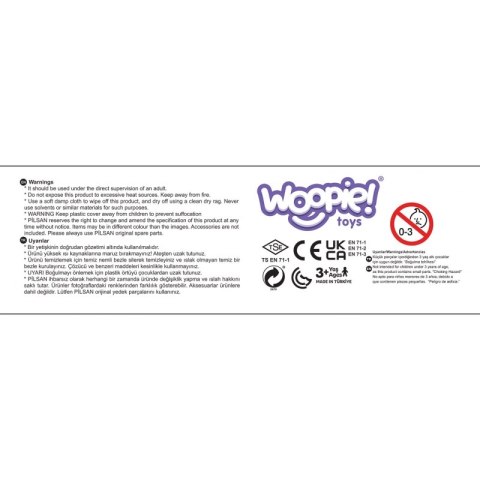 Woopie WOOPIE Klocki Konstrukcyjne XXL Zestaw z Samochodzikiem 43 el.