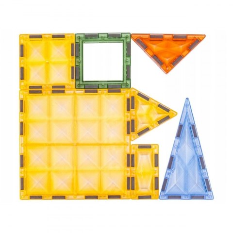 Woopie WOOPIE Klocki Magnetyczne Konstrukcyjne Świecące 3D Świat Zwierząt 124el.