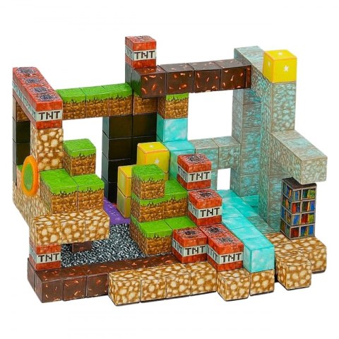 Woopie WOOPIE Klocki Magnetyczne Konstrukcyjne Sześciany 3D Zestaw Edukacyjny 63 el.