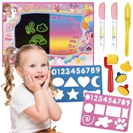 Woopie WOOPIE Mata Wodna do Malowania 2w1 XXL 100x70cm Świeci w Ciemności