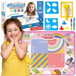 Woopie WOOPIE Mata Wodna do Malowania XXL 100x80cm Wróżki Różowa