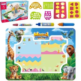 Woopie WOOPIE Mata Wodna do Malowania Safari Literki Cyferki