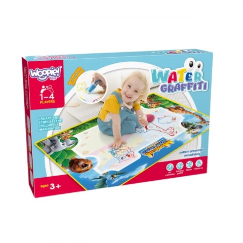 Woopie WOOPIE Mata Wodna do Malowania Safari Literki Cyferki