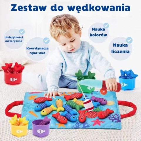 Woopie WOOPIE Zestaw Małego Wędkarza Nauka Liczenia 22 El.