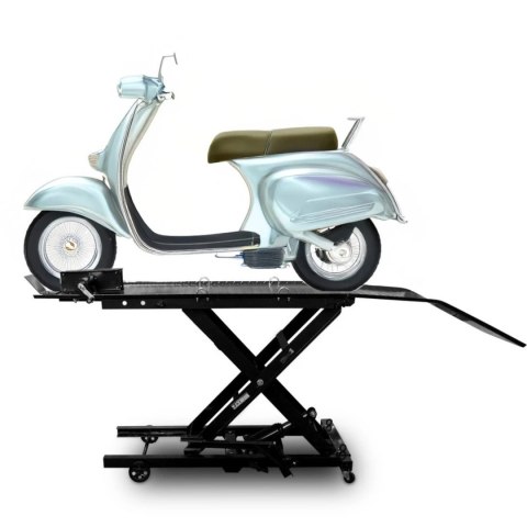 Bituxx Hydrauliczny Podnośnik Nożycowy do Motocykli 360 kg 210-780 mm z Rampą
