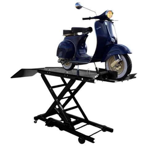 Bituxx Hydrauliczny Podnośnik Nożycowy do Motocykli 360 kg 210-780 mm z Rampą