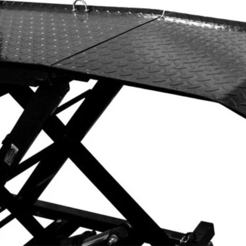 Bituxx Hydrauliczny Podnośnik Nożycowy do Motocykli 360 kg 210-780 mm z Rampą