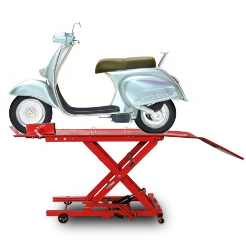 Bituxx Hydrauliczny Podnośnik Nożycowy do Motocykli 360 kg 210-780 mm z Rampą