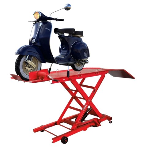 Bituxx Hydrauliczny Podnośnik Nożycowy do Motocykli 360 kg 210-780 mm z Rampą
