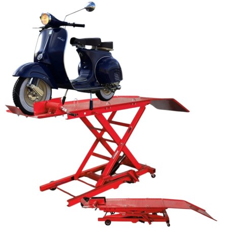 Bituxx Hydrauliczny Podnośnik Nożycowy do Motocykli 360 kg 210-780 mm z Rampą