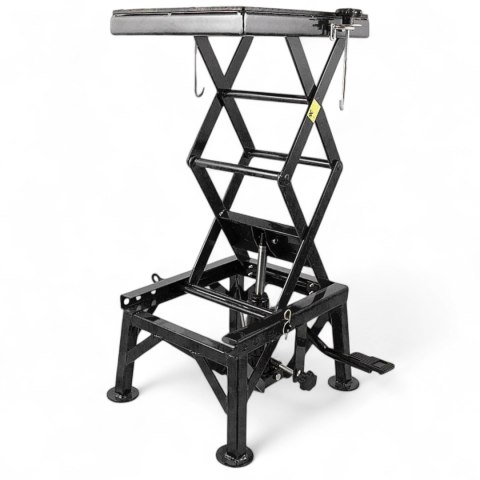 Bituxx Podnośnik Hydrauliczny Motocyklowy 135 kg 35-87 cm z Gumowaną Platformą
